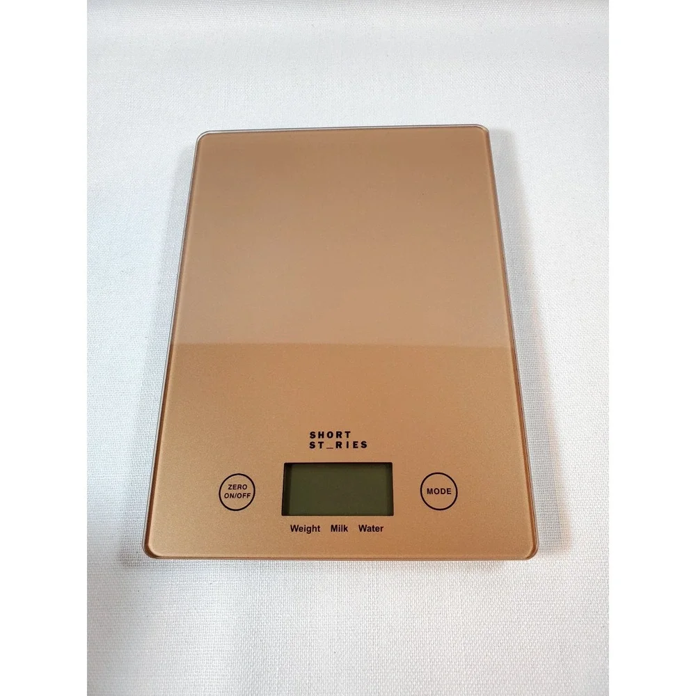 New ● Short Stories Digital Food‎ Scale ● Rose Gold ● Battery Operated